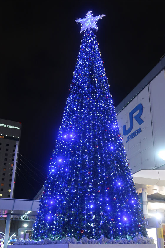 駅前のクリスマス