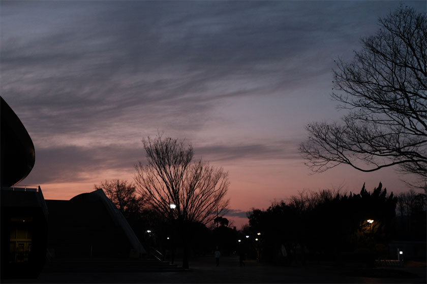 冬の夕暮れ