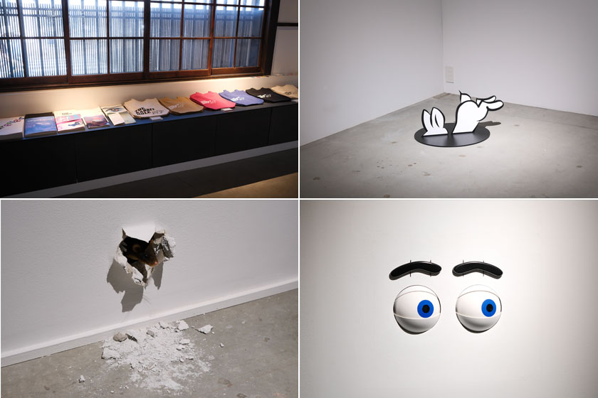 ショップコーナーと展示作品