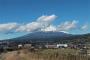 新幹線の中から見た富士山